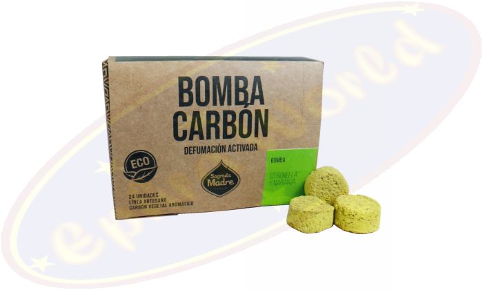 Sagrada Madre Bomba Carbon Claridad Citronella Naranja 24er