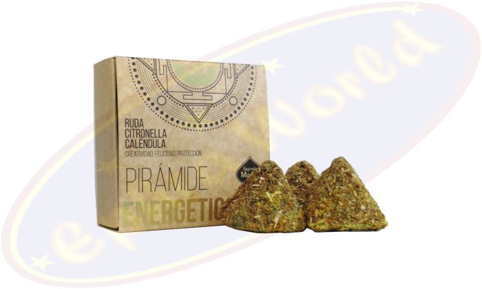 Sagrada Madre energetische Räucherpyramiden Arruda Citronella Ringelblume
