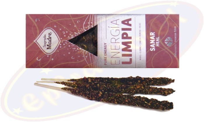 Sagrada Madre Energia Limpia Sanar/Heilen Smudge Räucherstäbchen