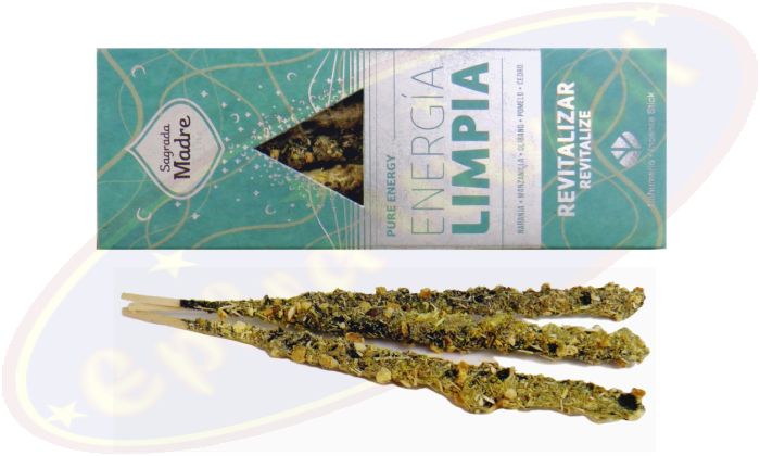 Sagrada Madre Energia Limpia Revitalizer/Revitalisieren Smudge Räucherstäbchen