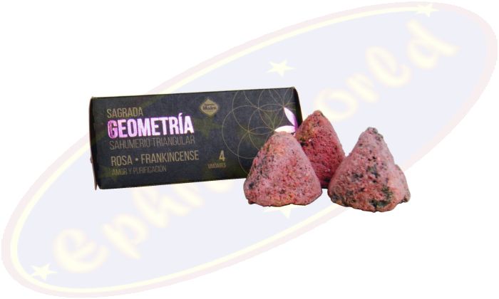 Sagrada Madre Geometria Triangular Räucherdreiecke Rose Weihrauch
