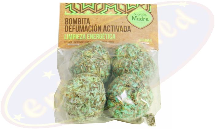 Sagrada Madre 4 aktive Defumation Räucherkugeln Limpieza Energetica/Energetische Reinigung