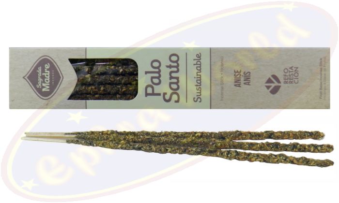 Sagrada Madre 100% Natural Smudge Räucherstäbchen Palo Santo & Anis