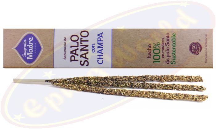 Sagrada Madre 100% Natural Smudge Räucherstäbchen Palo Santo & Champa