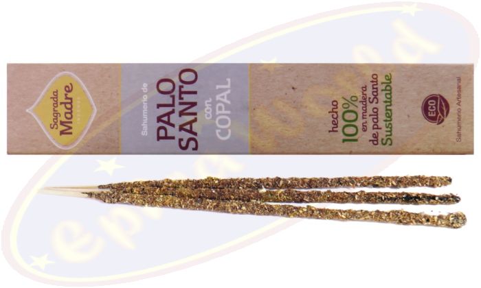 Sagrada Madre 100% Natural Smudge Räucherstäbchen Palo Santo & Copal