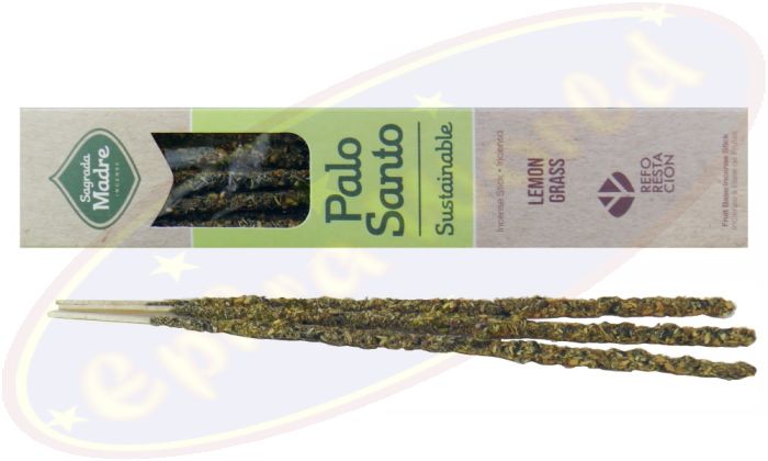 Sagrada Madre 100% Natural Smudge Räucherstäbchen Palo Santo & Lemon Grass