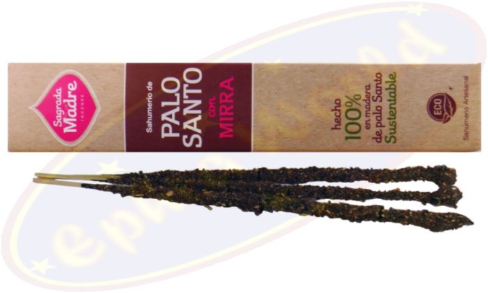 Sagrada Madre 100% Natural Smudge Räucherstäbchen Palo Santo & Myrrhe