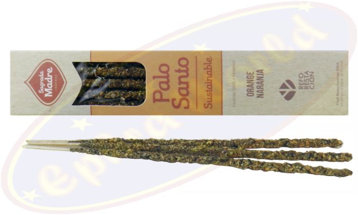 Sagrada Madre 100% Natural Smudge Räucherstäbchen Palo Santo & Orange