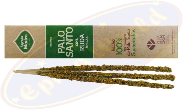 Sagrada Madre 100% Natural Smudge Räucherstäbchen Palo Santo & Arruda