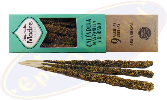 Sagrada Madre extra Premium Smudge Räucherstäbchen Ringelblume, Kamille & Weihrauch