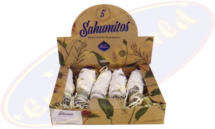 Sagrada Madre Smudge Stick Sahumito Blanco Yagra Olibano/Weihrauch 5er