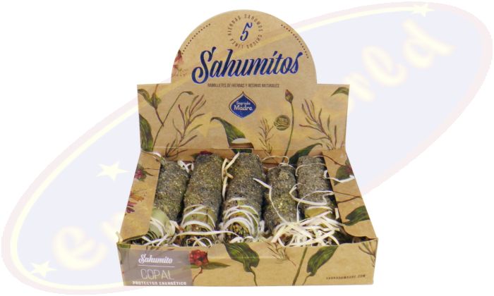 Sagrada Madre Smudge Stick Sahumito Copal Protector Energético 5er Packung