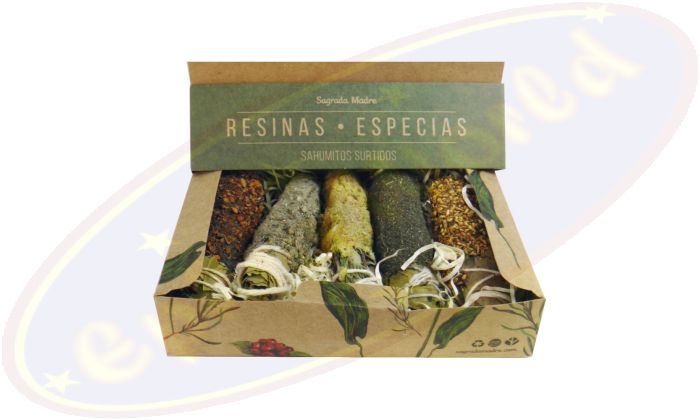Sagrada Madre Smudge Stick 5er Set Sahumito Resinas & Especias/Gewürze & Harze