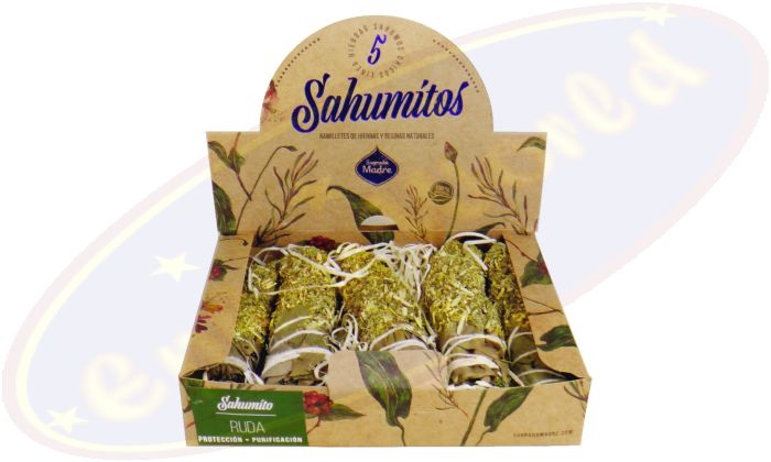 Sagrada Madre Smudge Stick Sahumito Ruda/Weinraute 5er Packung