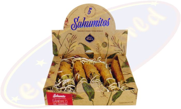 Sagrada Madre Smudge Stick Sahumito Sandalo 5er Packung