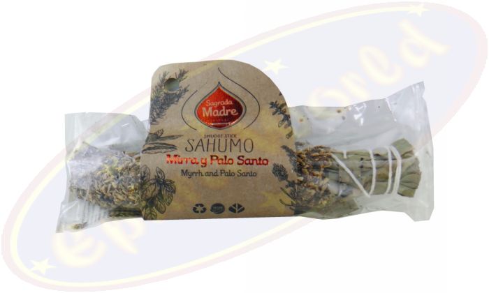 Sagrada Madre Sahumo Smudge Stick Myrrh Palo Santo
