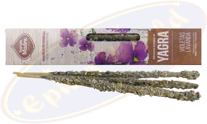 Sagrada Madre Yagra Violetas Lavanda Smudge Räucherstäbchen