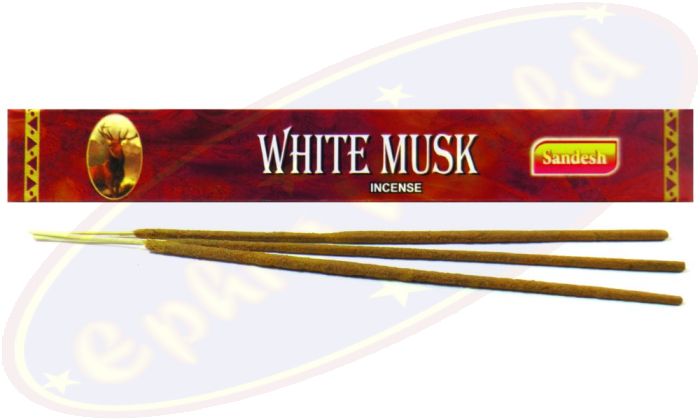 Sandesh White Musk (Moschus) Masala Räucherstäbchen