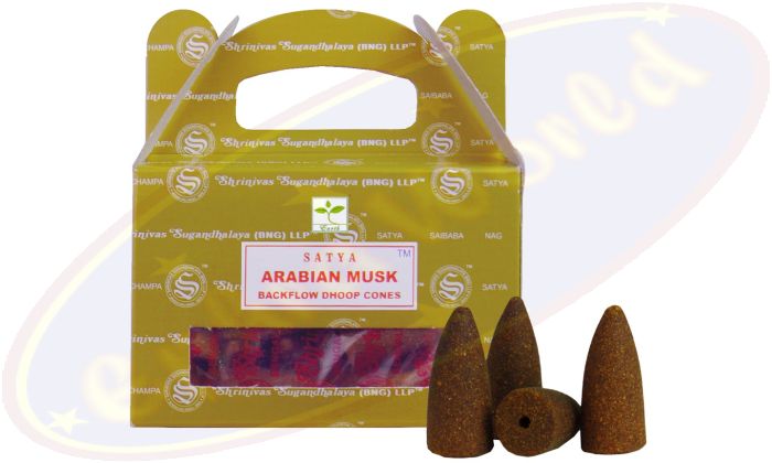 Satya Arabian Musk/Moschus Backflow Cones/Rückflussräucherkegel (BNG) LLP