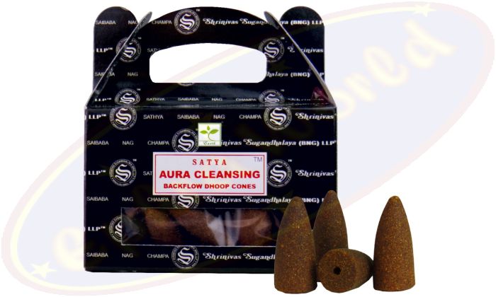 Satya Aura Cleansing Backflow Cones/Rückflussräucherkegel (BNG) LLP