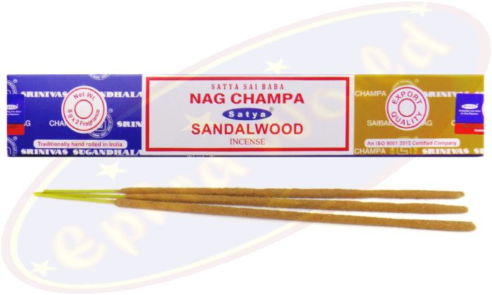 Satya Sai Baba Nag Champa & Sandalwood Combo Masala Räucherstäbchen (MUM) LLP