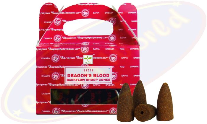 Satya Dragon´s Blood Backflow Cones/Rückflussräucherkegel (BNG) LLP