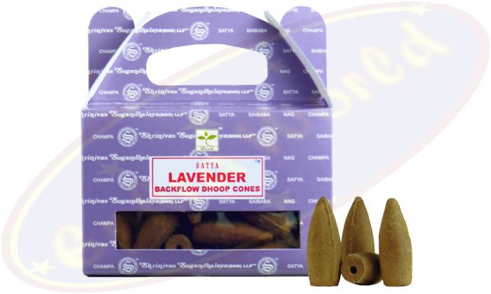Satya Lavender Backflow Cones/Rückflussräucherkegel (BNG) LLP