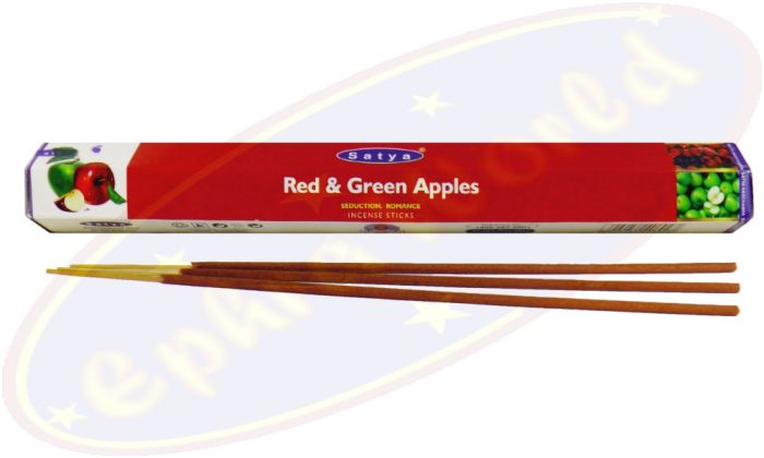 Satya (MUM) LLP Dry Masala Räucherstäbchen Red & Green Apple