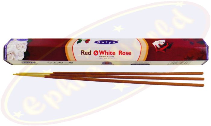 Satya (MUM) LLP Dry Masala Räucherstäbchen Red Rose & White Rose