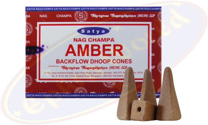 Satya Nag Champa Amber Rückflussräucherkegel (MUM) LLP