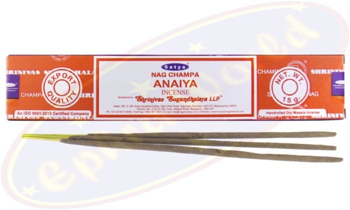 Satya Nag Champa Anaiya Dry Masala Räucherstäbchen (MUM) LLP
