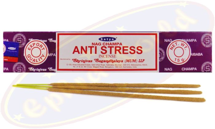 Satya Nag Champa Anti Stress Masala Räucherstäbchen (MUM) LLP