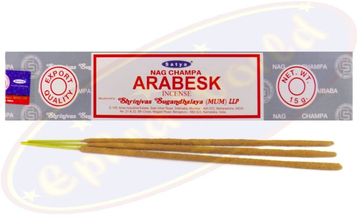 Satya Nag Champa Arabesk Masala Räucherstäbchen (MUM) LLP