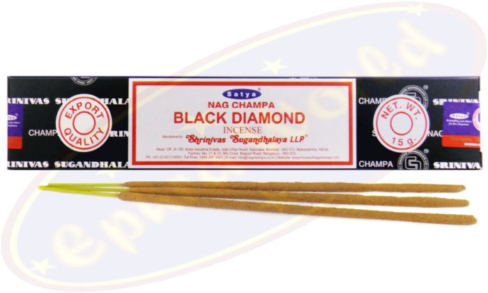 Satya Nag Champa Black Diamond Masala Räucherstäbchen (MUM) LLP