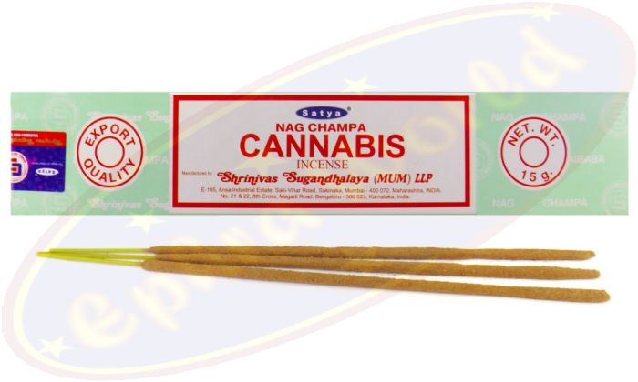 Satya Nag Champa Cannabis Masala Räucherstäbchen (MUM) LLP