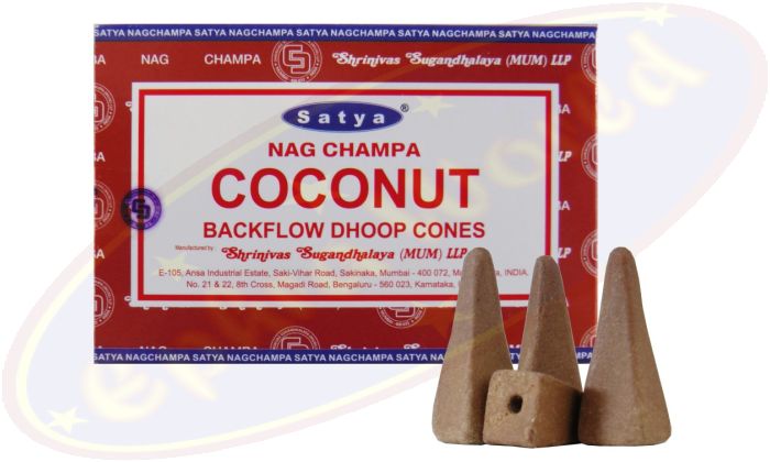 Satya Nag Champa Coconut Rückflussräucherkegel (MUM) LLP