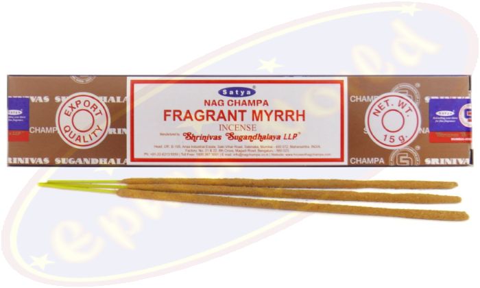 Satya Nag Champa Fragrant Myrrh Masala Räucherstäbchen (MUM) LLP