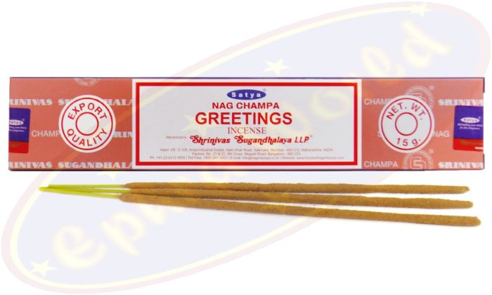 Satya Nag Champa Greetings Masala Räucherstäbchen (MUM) LLP