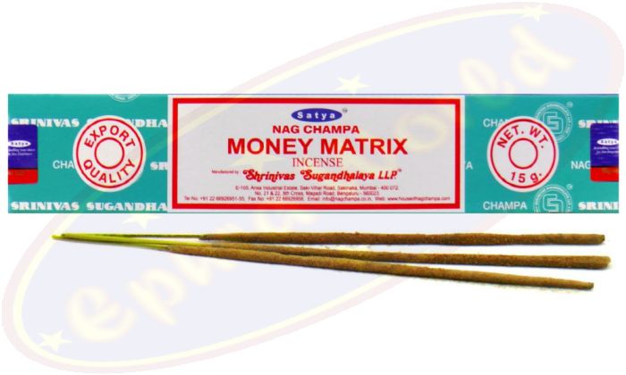 Satya Nag Champa Money Matrix Masala Räucherstäbchen (MUM) LLP