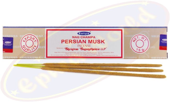 Satya Nag Champa Persian Musk (Moschus) Masala Räucherstäbchen (MUM) LLP