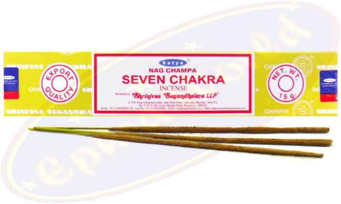 Satya Nag Champa Seven Chakra Masala Räucherstäbchen (MUM) LLP