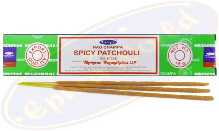 Satya Nag Champa Spicy Patchouli Masala Räucherstäbchen (MUM) LLP