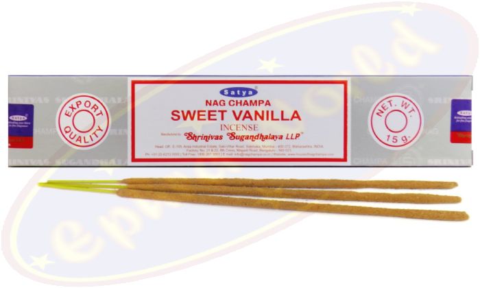 Satya Nag Champa Sweet Vanilla Masala Räucherstäbchen (MUM) LLP