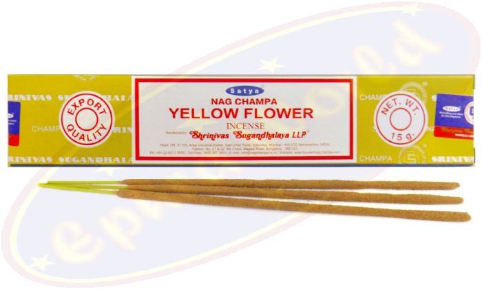 Satya Nag Champa Yellow Flower Masala Räucherstäbchen (MUM) LLP