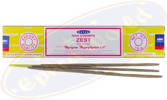 Satya Nag Champa Zest Dry Masala Räucherstäbchen (MUM) LLP
