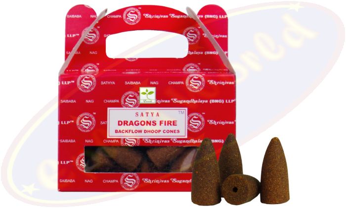 Satya Dragons Fire Backflow Cones/Rückflussräucherkegel (BNG) LLP