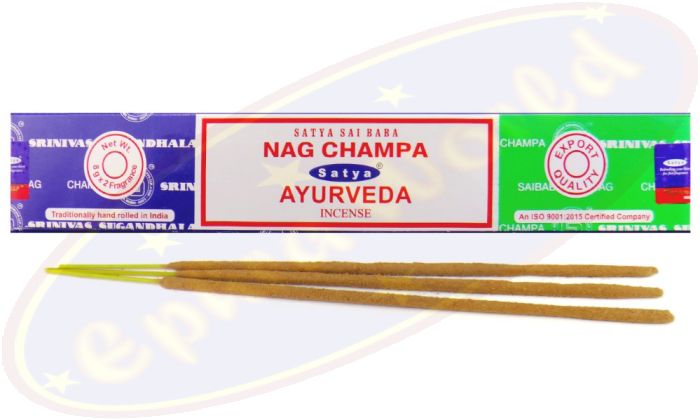 Satya Sai Baba Nag Champa & Ayurveda Combo Masala Räucherstäbchen (MUM) LLP