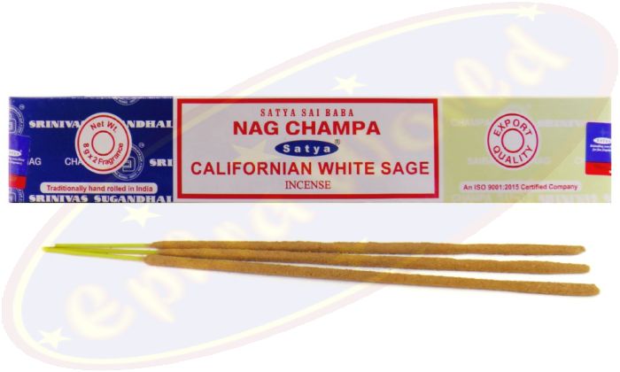 Satya Sai Baba Nag Champa & Californian White Sage Combo Masala Räucherstäbchen (MUM) LLP
