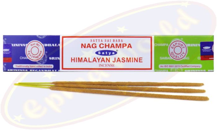 Satya Sai Baba Nag Champa & Himalayan Jasmine Combo Masala Räucherstäbchen (MUM) LLP