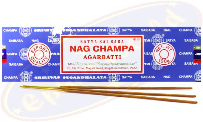 Satya Sai Baba Nag Champa Agarbatti Räucherstäbchen 100g (BNG) LLP